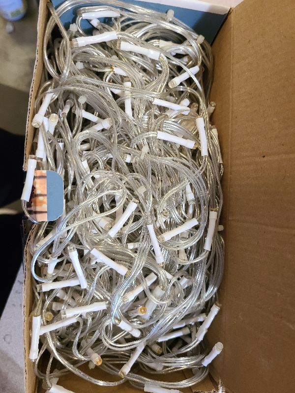 Photo 1 of 1296LED Christmas Lights with 288 Drops, 131ft 8 Modes Christmas String Lights Outdoor, Waterproof Christmas Decorations Fairy Lights with Timer Memory for Xmas Party Patio Window Fence Warm White