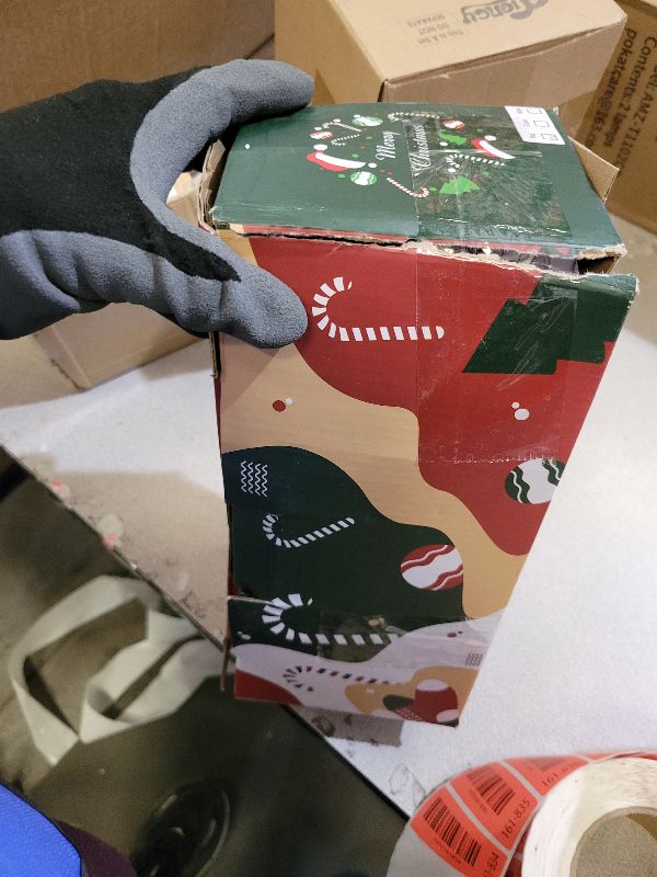 Photo 1 of 10" Christmas Candy Cane Lights (10PCS) for Landscape Decoration,Red & White Pathway Makers Lights (Include Stakes)