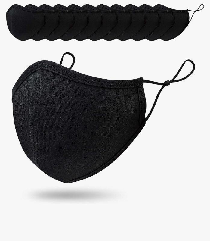 Photo 1 of  Reusable Cloth Face Masks Washable Adjustable Breathable Cotton Face Mask for Women Men 200pcs