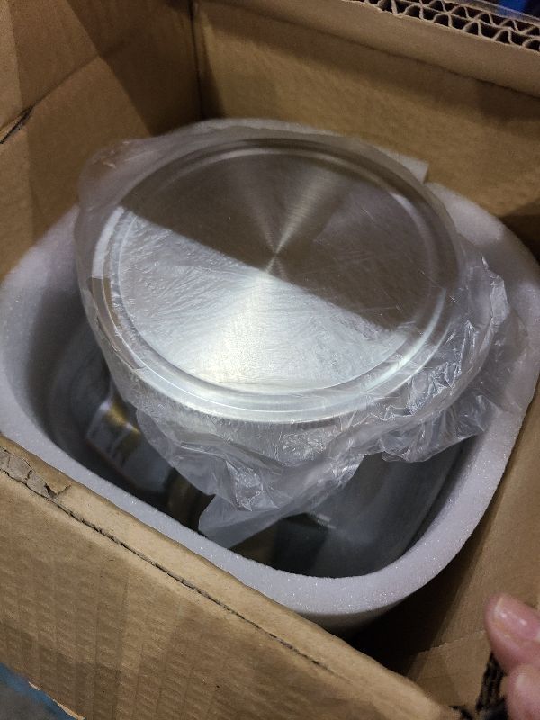 Photo 1 of 2 Gallon Extra Large Iced Beverage Dispenser – Glass Mason Jar Drink & Beverage Container with Metal Spigot and Lid