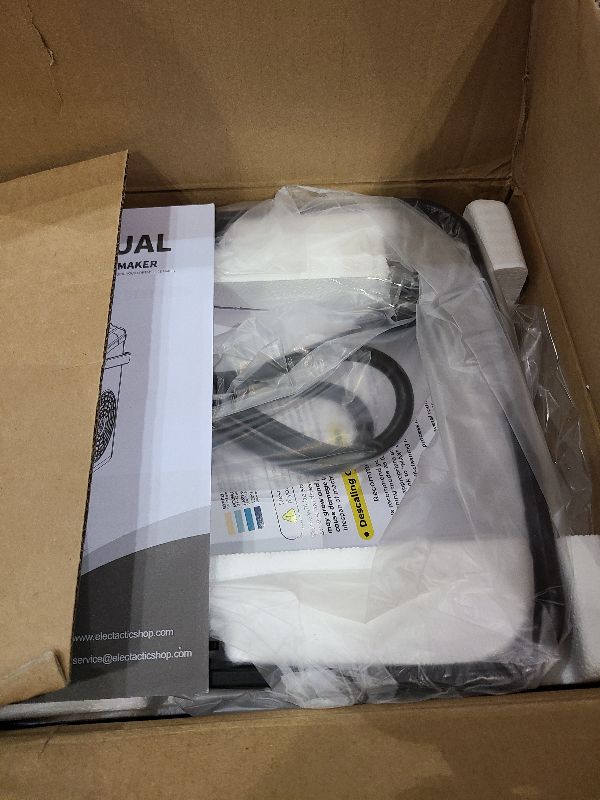 Photo 1 of Antarctic Star Countertop Ice Maker Machine, 8 Ice Cubes in 6 mins, 26lb/Day Ice with 2 Sizes- Portable Mini, Energy Saving & Basket/Scoop for Home/Party/Travel/Camping/Bar, Dark Black