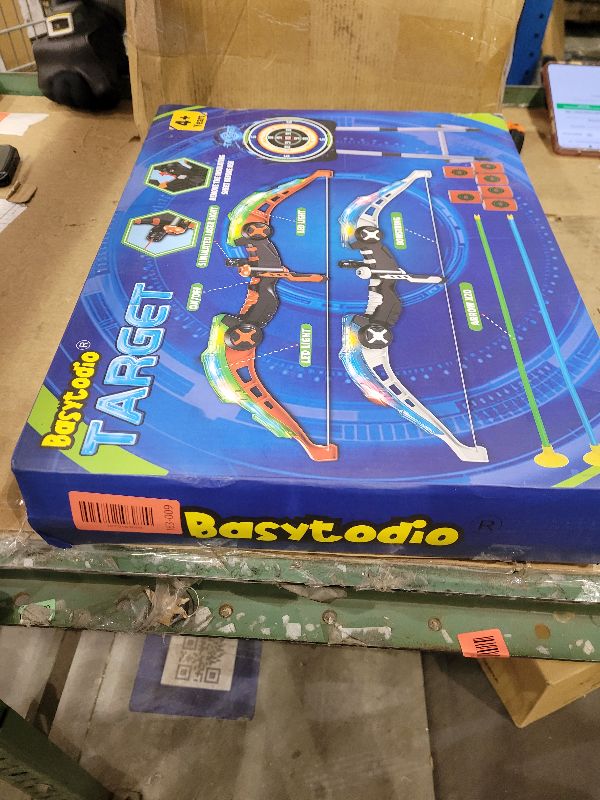 Photo 1 of 2 Pack Kids Bow and Arrow Set, LED Light Up Archery Set with 20 Suction Cup Arrows, Indoor Outdoor Sport Games for Kids Ages 4-8 8-12, Birthday Gifts Toys for 4 5 6 7 8 9 10 11 12 Year Old Boys Girls