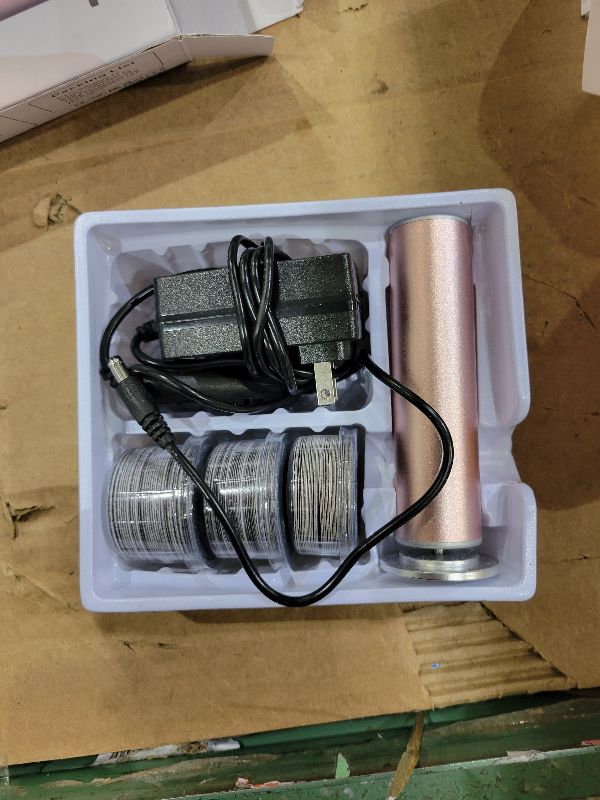 Photo 1 of AprElm 4.8IN Longer Electric Foot Callus Remover with 120pcs Sandpaper Discs, Professional Aluminum Callus Remover for Feet, Stepless Speed Control Pedicure Tools for Dead Skin (Pink-pro)