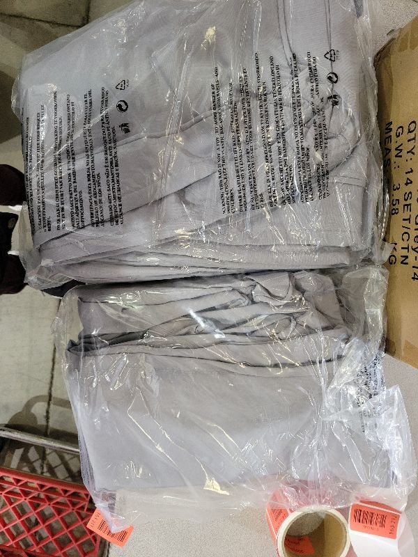 Photo 1 of 14Pcs Outdoor Cushion Covers Replacement Splashproof UV-Resistant Inelastic Covers with Zippers,25.6x25.6x4inch Patio Cushion, for 7 Pcs Outdoor Patio Furniture Sets (Light gray, 25.6 x 25.6 x 4 inch)