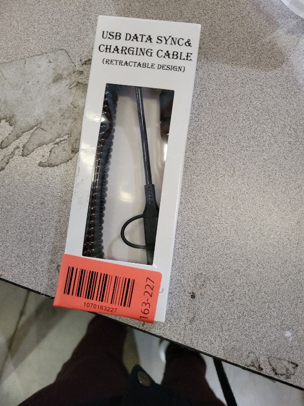 Photo 1 of 4 in 1 USB C and Lightning Cable [MFi Certified]60W Fast Charging & Data Sync Apple CarPlay & Android Auto,Coiled Multi Charging Cable Combo Lightning/Type C/USB A Ports for iPhone/Android/iPad/Laptop