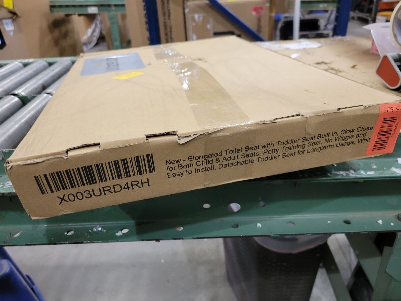 Photo 1 of 1M Family Toilet Seat, Patented Slow Close & Quick Releasing Technology, Anti-Wiggling, Easy to Install and Clean, Standard Elongated with Toddler Seat Built In (1 Piece)