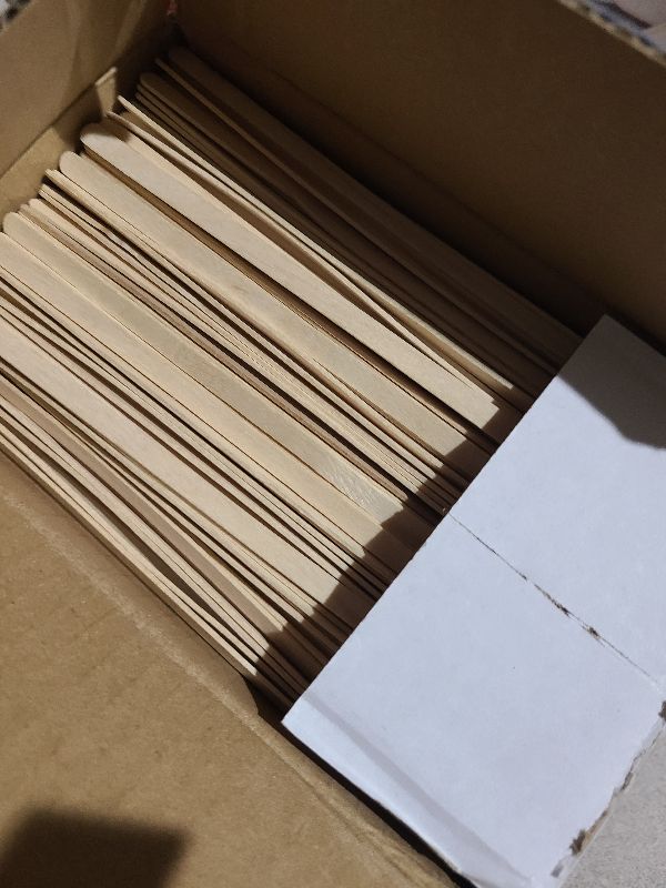 Photo 1 of 1000 Pcs Coffee Stirrers 5.5 Inch Wood Coffee Stir Sticks Individually Wrapped Wooden Stir Sticks Disposable Wood Stir Sticks Eco-Friendly Wood Coffee Stir Sticks for Coffee, Cocktail (1000 PCS)