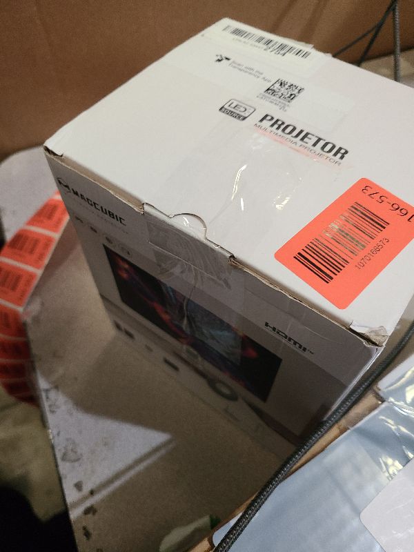 Photo 1 of ?Electric Focus?Magcubic Mini Projector 4K Support, Portable Projector with WiFi 6 and Bluetooth 5.4, Smart Proyector, 5W Soundbase Speaker, 180°Rotation for Home Theater