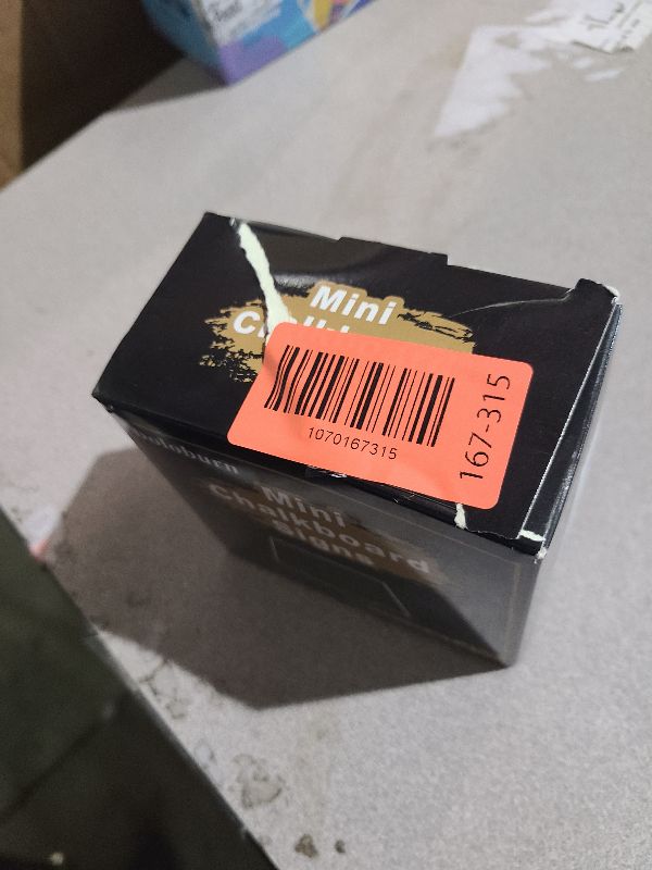 Photo 1 of 12 Pack 4"x3"Mini Chalkboard Signs for Chalk Sign for Food - Party - Buffet - Table Sign Chalkboard - Wedding - Bakery - Small