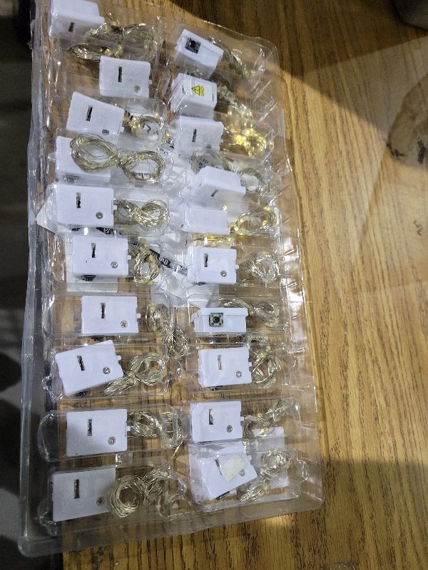 Photo 1 of 20 Pack LED Fairy Lights Battery Operated,3 Features Blinking Slowly Blinking & just on 7FT 20 LED Waterproof Mini Twinkle String Lights for Wedding Mason Jars Party Christmas Decorations(Warm White)