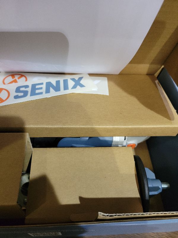 Photo 1 of SENIX PAX2115-M2-0 X2 20 Volt Max* 4-1/2-Inch Brushless Angle Grinder Tool, 8500 RPM Max, 3-Position Auxiliary Handle, Spring-Loaded Safety Slide Switch, Tool Only, Battery Not Included