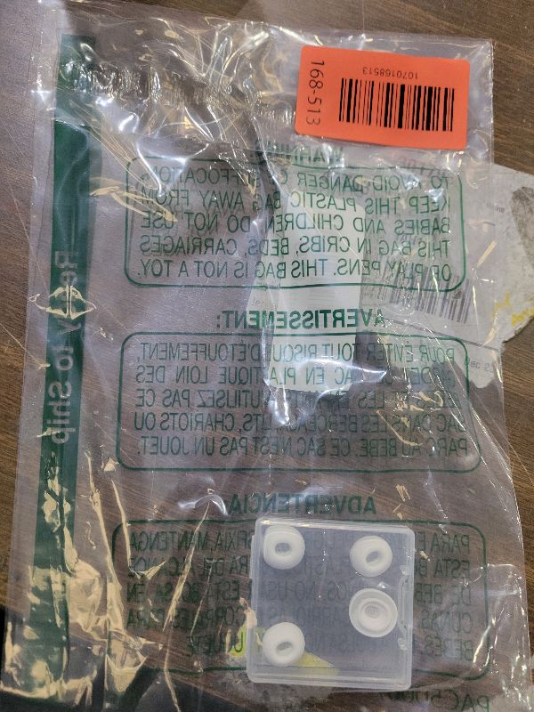 Photo 1 of 3 Pairs Replacement Ear Tips for Airpods Pro and 2nd Generation with Noise Reduction Hole, Silicone Ear Tips for Airpods Pro with Portable Storage Box and Fit in The Charging Case(S/M/L)