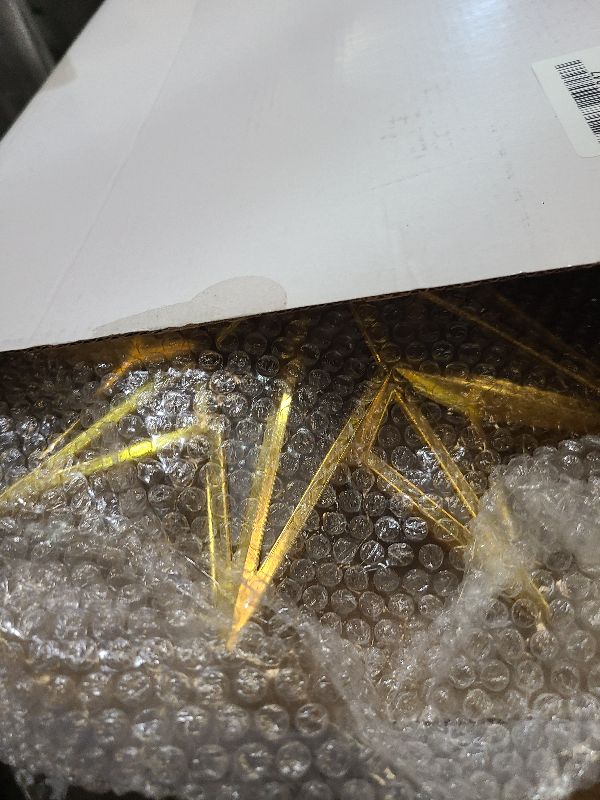 Photo 1 of 15-Inch 10-Point Warm White LED Gold Star Tree Topper