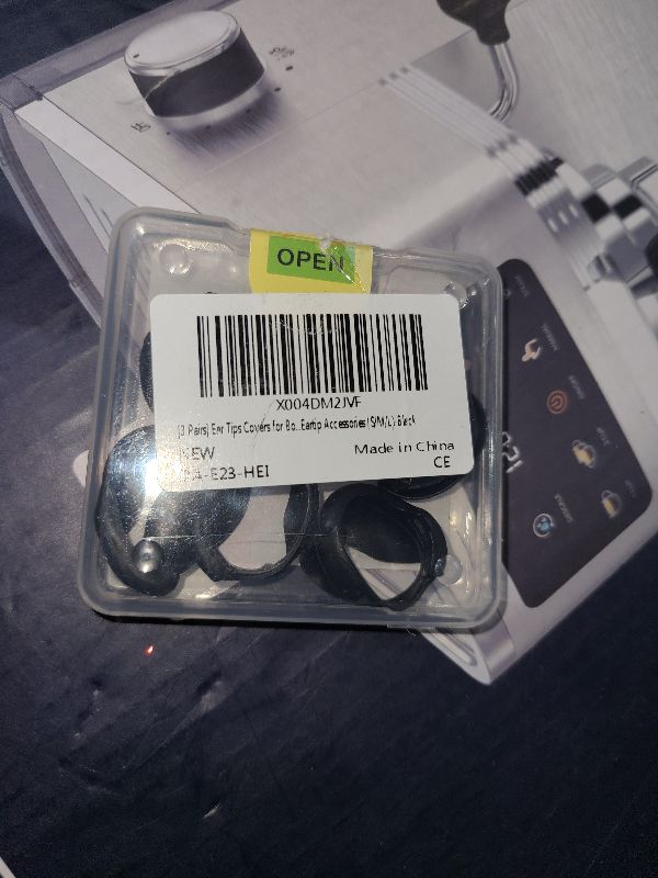 Photo 1 of [3 Pairs] Ear Tips Covers for Bose QuietComfort Earbuds II&Bose QuietComfort Ultra Earbuds, WOFRO Anti Slip Silicone Sport Wingtip Anti Scratches Eartip Accessories (S/M/L)-Black