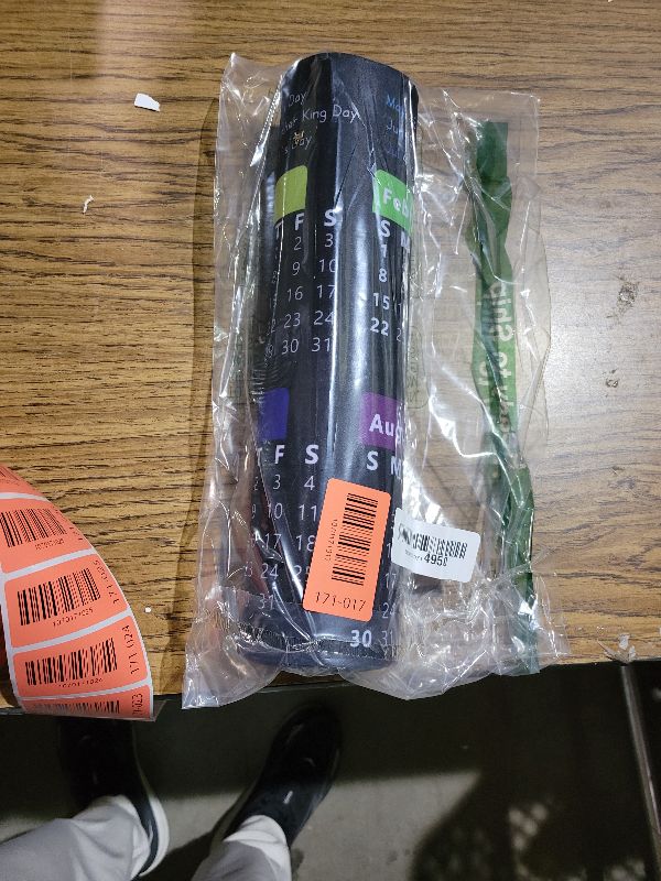 Photo 1 of 2026 Calendar with Holiday Mouse Pad, Large Gaming Mousepad for Computer Laptop Non-Slip Rubber Desk Mat,for New Year Office (11.8 X 31.5 Inch) - Black