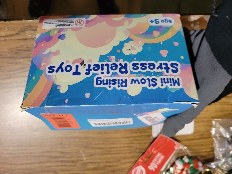 Photo 1 of 24 Pack Slow Rising Stress Cube , Dough Stress Balls Soft Fidget Squishy Toys for Anxiety Relief, Pull Stretch Classroom Prize Party Favors Toys for Kids