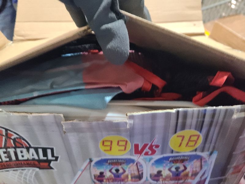 Photo 1 of 2-Player Arcade Basketball Game Set,Upgraded Indoor Hoop with LED Light Electronic Scoreboard 4 Balls,Carnival Games Sports Toys Kids 3-12 for Home Party Backyard Outdoor Boys Girls Toddlers Gifts