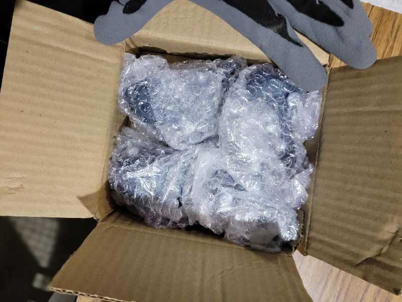 Photo 1 of 1.6 Inch Blue Polyurethane Caster Wheels, Metric M8-1.25 Threaded Stem (Screw Diameter 8mm, Length:15mm), Heavy Duty Casters Set of 4 with Locking Brakes, 450 lb Capacity for Furniture, Carts