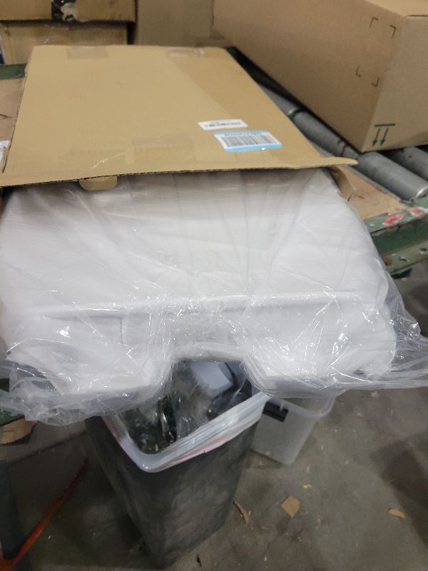 Photo 1 of 1M Family Toilet Seat, Patented Slow Close & Quick Releasing Technology, Anti-Wiggling, Easy to Install and Clean, Standard Elongated with Toddler Seat Built In (1 Piece)