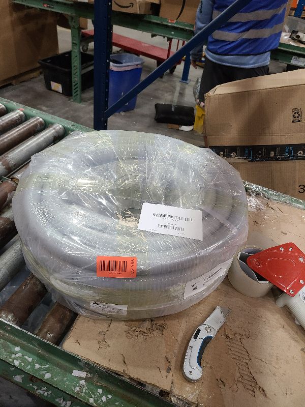 Photo 1 of (1/2" Dia * 50 Feet) Yariwiz Flexible Electrical Conduit Liquid Tight PVC Conduit Kit with 5 PCS Coupling, 3 PCS Elbow and 10 PCS Strap, Sealtight Seal Flex Liquidtight Wire Outdoor Non Metallic Grey