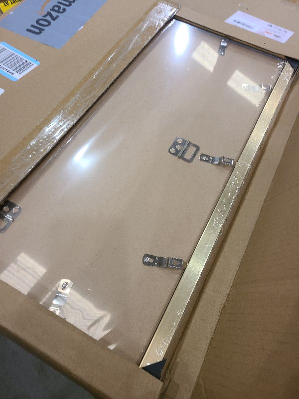 Photo 1 of 16x20 Frame Gold, Modern 20x16 Picture Poster Frame, Horizontal Vertical Hanging, Large 16 by 20 Gallery Family Concert Portrait Photo Frame Anniversary/Birthday/Wedding/Thank you/Christmas Gift