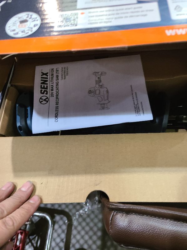 Photo 1 of SENIX PSRX2-M2-0 X2 20 Volt Max* 7/8-Inch Compact Reciprocating Saw Power Tool Set, Variable Speed, 3000 SPM Max, Tool-Less Blade Clamp, 3-Mode LED Light, Tool Only, Battery Not Included