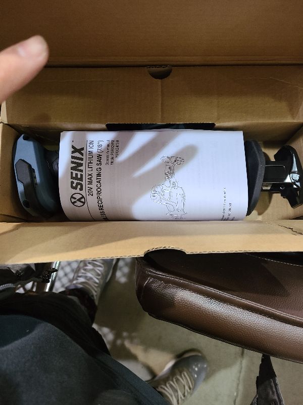 Photo 1 of SENIX PSRX2-M2-0 X2 20 Volt Max* 7/8-Inch Compact Reciprocating Saw Power Tool Set, Variable Speed, 3000 SPM Max, Tool-Less Blade Clamp, 3-Mode LED Light, Tool Only, Battery Not Included