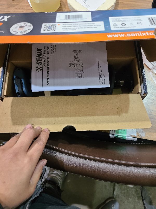 Photo 1 of SENIX PSRX2-M2-0 X2 20 Volt Max* 7/8-Inch Compact Reciprocating Saw Power Tool Set, Variable Speed, 3000 SPM Max, Tool-Less Blade Clamp, 3-Mode LED Light, Tool Only, Battery Not Included