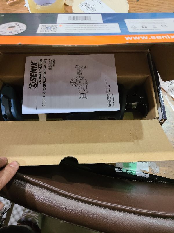 Photo 1 of SENIX PSRX2-M2-0 X2 20 Volt Max* 7/8-Inch Compact Reciprocating Saw Power Tool Set, Variable Speed, 3000 SPM Max, Tool-Less Blade Clamp, 3-Mode LED Light, Tool Only, Battery Not Included