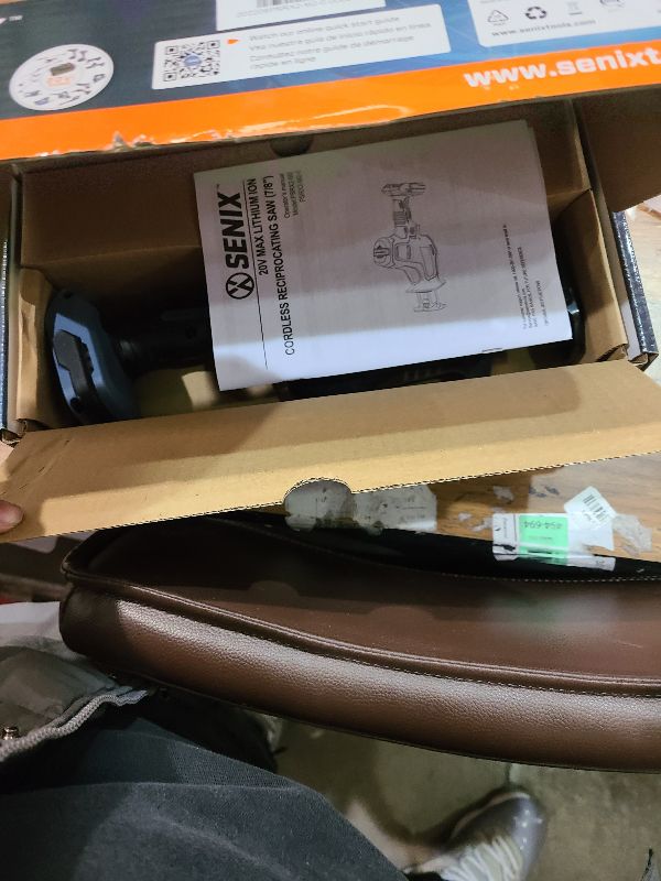 Photo 1 of SENIX PSRX2-M2-0 X2 20 Volt Max* 7/8-Inch Compact Reciprocating Saw Power Tool Set, Variable Speed, 3000 SPM Max, Tool-Less Blade Clamp, 3-Mode LED Light, Tool Only, Battery Not Included