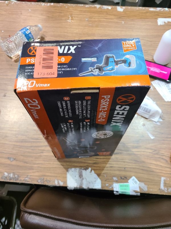 Photo 1 of SENIX PSRX2-M2-0 X2 20 Volt Max* 7/8-Inch Compact Reciprocating Saw Power Tool Set, Variable Speed, 3000 SPM Max, Tool-Less Blade Clamp, 3-Mode LED Light, Tool Only, Battery Not Included