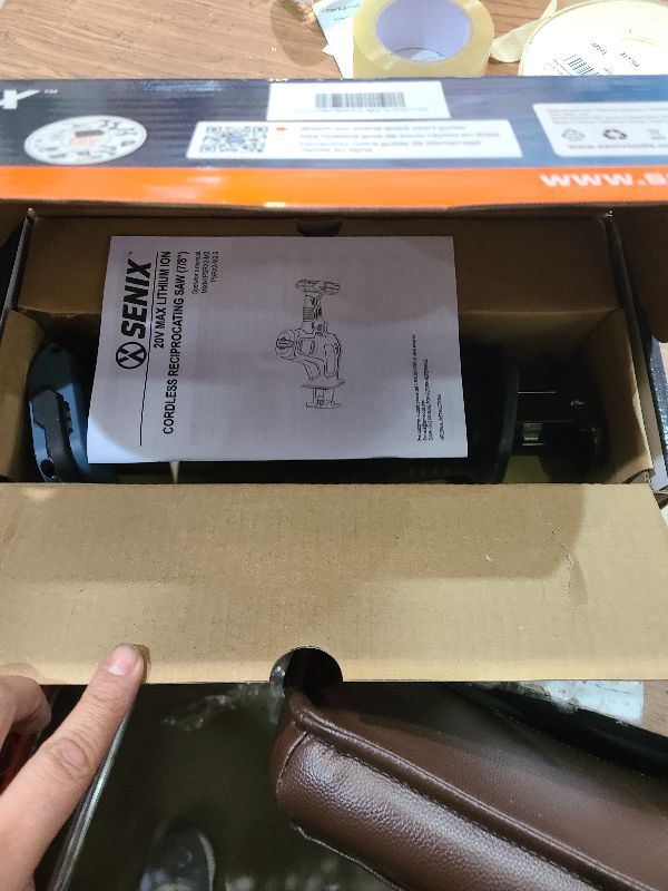 Photo 1 of SENIX PSRX2-M2-0 X2 20 Volt Max* 7/8-Inch Compact Reciprocating Saw Power Tool Set, Variable Speed, 3000 SPM Max, Tool-Less Blade Clamp, 3-Mode LED Light, Tool Only, Battery Not Included