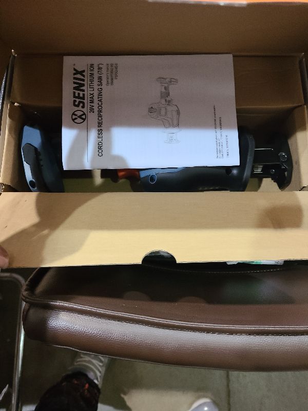 Photo 1 of SENIX PSRX2-M2-0 X2 20 Volt Max* 7/8-Inch Compact Reciprocating Saw Power Tool Set, Variable Speed, 3000 SPM Max, Tool-Less Blade Clamp, 3-Mode LED Light, Tool Only, Battery Not Included
