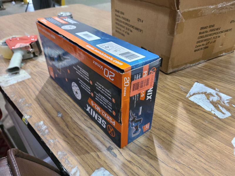 Photo 1 of SENIX PSRX2-M2-0 X2 20 Volt Max* 7/8-Inch Compact Reciprocating Saw Power Tool Set, Variable Speed, 3000 SPM Max, Tool-Less Blade Clamp, 3-Mode LED Light, Tool Only, Battery Not Included