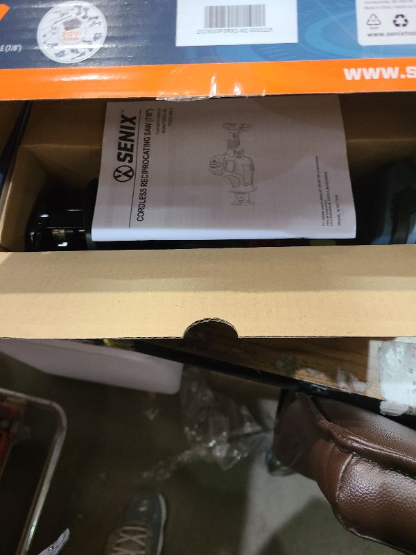 Photo 1 of SENIX PSRX2-M2-0 X2 20 Volt Max* 7/8-Inch Compact Reciprocating Saw Power Tool Set, Variable Speed, 3000 SPM Max, Tool-Less Blade Clamp, 3-Mode LED Light, Tool Only, Battery Not Included
