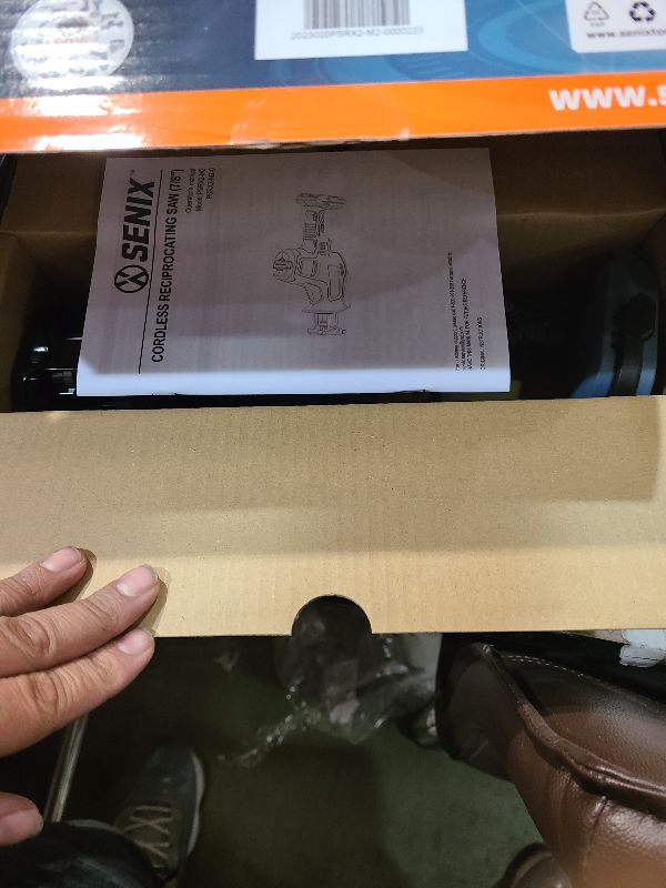 Photo 1 of SENIX PSRX2-M2-0 X2 20 Volt Max* 7/8-Inch Compact Reciprocating Saw Power Tool Set, Variable Speed, 3000 SPM Max, Tool-Less Blade Clamp, 3-Mode LED Light, Tool Only, Battery Not Included