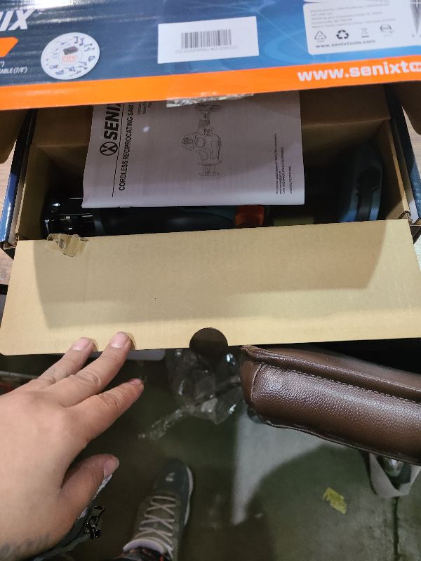 Photo 1 of SENIX PSRX2-M2-0 X2 20 Volt Max* 7/8-Inch Compact Reciprocating Saw Power Tool Set, Variable Speed, 3000 SPM Max, Tool-Less Blade Clamp, 3-Mode LED Light, Tool Only, Battery Not Included