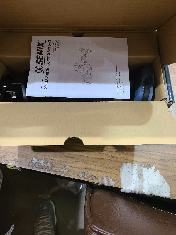 Photo 1 of SENIX PSRX2-M2-0 X2 20 Volt Max* 7/8-Inch Compact Reciprocating Saw Power Tool Set, Variable Speed, 3000 SPM Max, Tool-Less Blade Clamp, 3-Mode LED Light, Tool Only, Battery Not Included