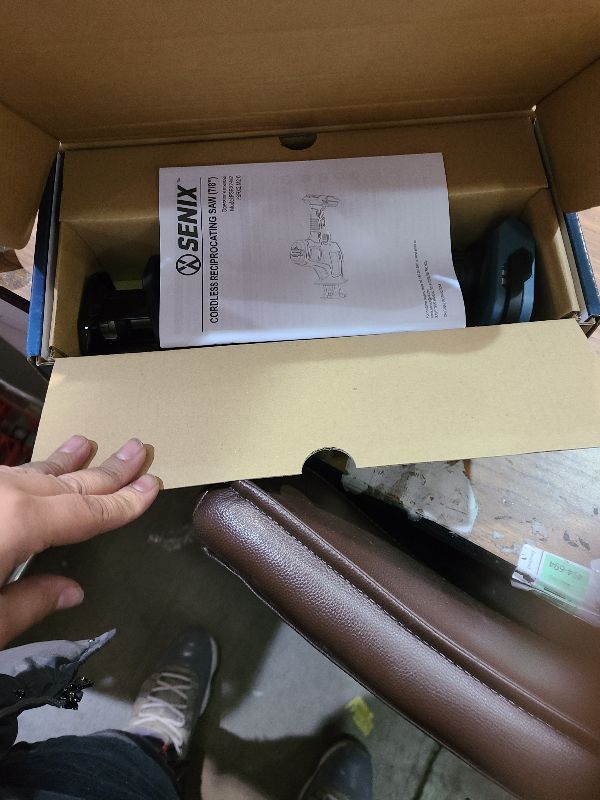 Photo 1 of SENIX PSRX2-M2-0 X2 20 Volt Max* 7/8-Inch Compact Reciprocating Saw Power Tool Set, Variable Speed, 3000 SPM Max, Tool-Less Blade Clamp, 3-Mode LED Light, Tool Only, Battery Not Included