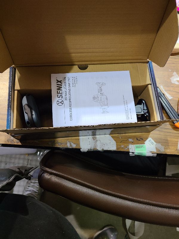 Photo 1 of SENIX PSRX2-M2-0 X2 20 Volt Max* 7/8-Inch Compact Reciprocating Saw Power Tool Set, Variable Speed, 3000 SPM Max, Tool-Less Blade Clamp, 3-Mode LED Light, Tool Only, Battery Not Included