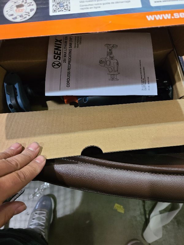 Photo 1 of SENIX PSRX2-M2-0 X2 20 Volt Max* 7/8-Inch Compact Reciprocating Saw Power Tool Set, Variable Speed, 3000 SPM Max, Tool-Less Blade Clamp, 3-Mode LED Light, Tool Only, Battery Not Included