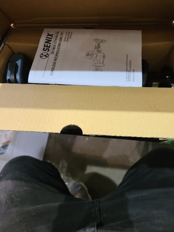 Photo 1 of SENIX PSRX2-M2-0 X2 20 Volt Max* 7/8-Inch Compact Reciprocating Saw Power Tool Set, Variable Speed, 3000 SPM Max, Tool-Less Blade Clamp, 3-Mode LED Light, Tool Only, Battery Not Included