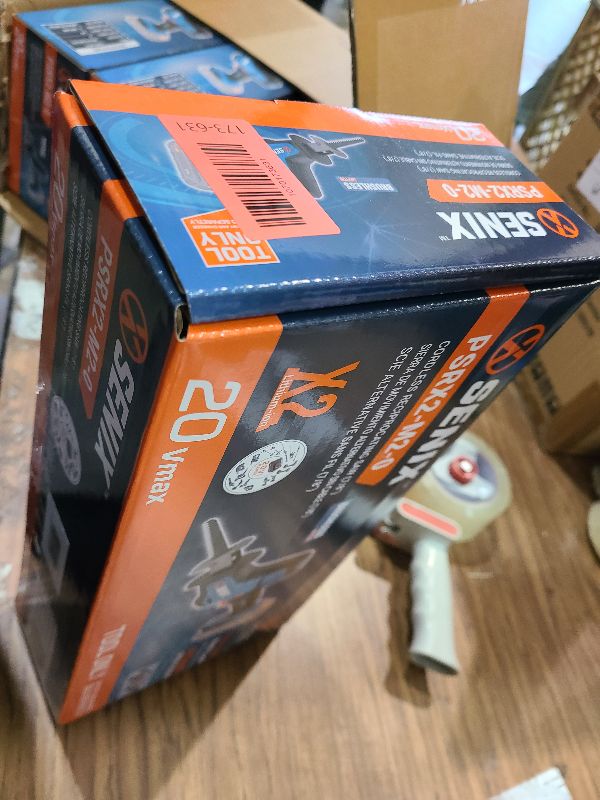 Photo 1 of SENIX PSRX2-M2-0 X2 20 Volt Max* 7/8-Inch Compact Reciprocating Saw Power Tool Set, Variable Speed, 3000 SPM Max, Tool-Less Blade Clamp, 3-Mode LED Light, Tool Only, Battery Not Included