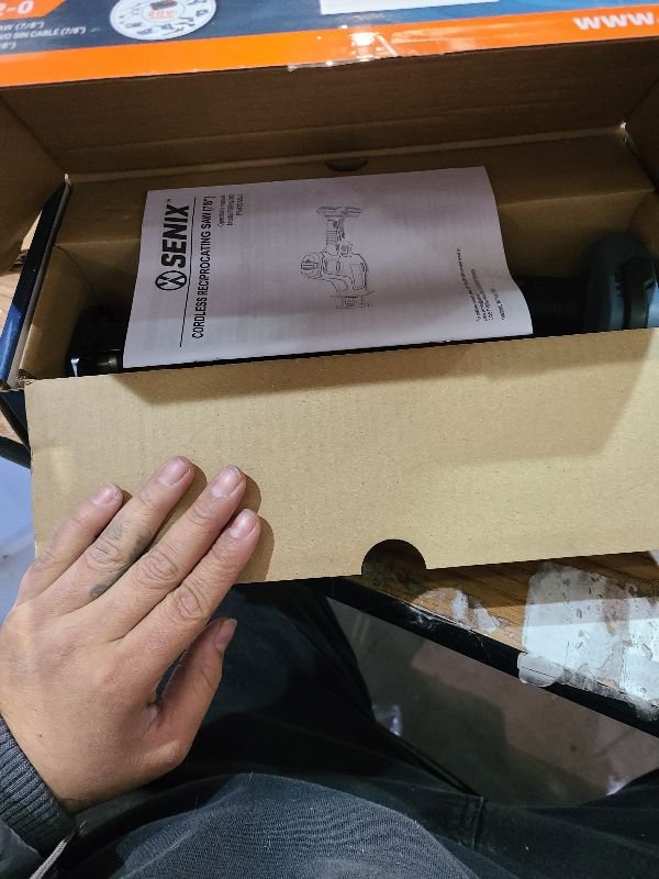 Photo 1 of SENIX PSRX2-M2-0 X2 20 Volt Max* 7/8-Inch Compact Reciprocating Saw Power Tool Set, Variable Speed, 3000 SPM Max, Tool-Less Blade Clamp, 3-Mode LED Light, Tool Only, Battery Not Included