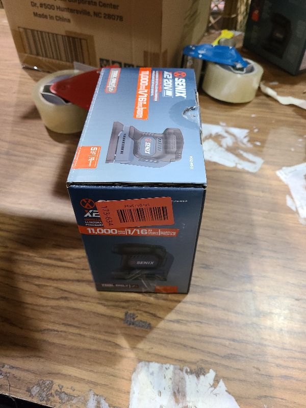 Photo 1 of SENIX 20V Cordless Detail Sander,Electric Hand-Sander with 11,000 OPM,Lightweight & Compact Design for Woodworking,Furniture,Drywall,Paint Removal(Tool Only,No Included Battery)