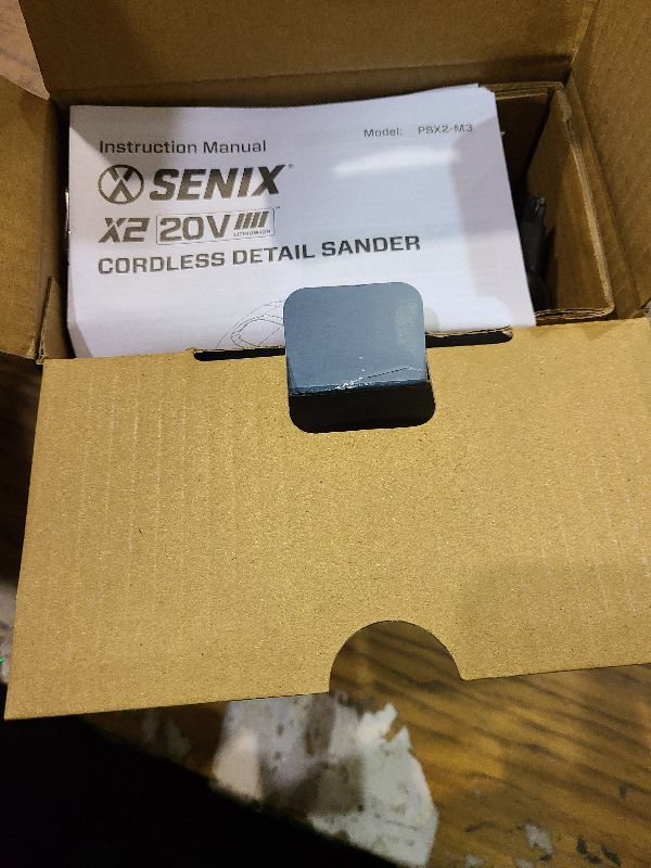 Photo 1 of SENIX 20V Cordless Detail Sander,Electric Hand-Sander with 11,000 OPM,Lightweight & Compact Design for Woodworking,Furniture,Drywall,Paint Removal(Tool Only,No Included Battery)