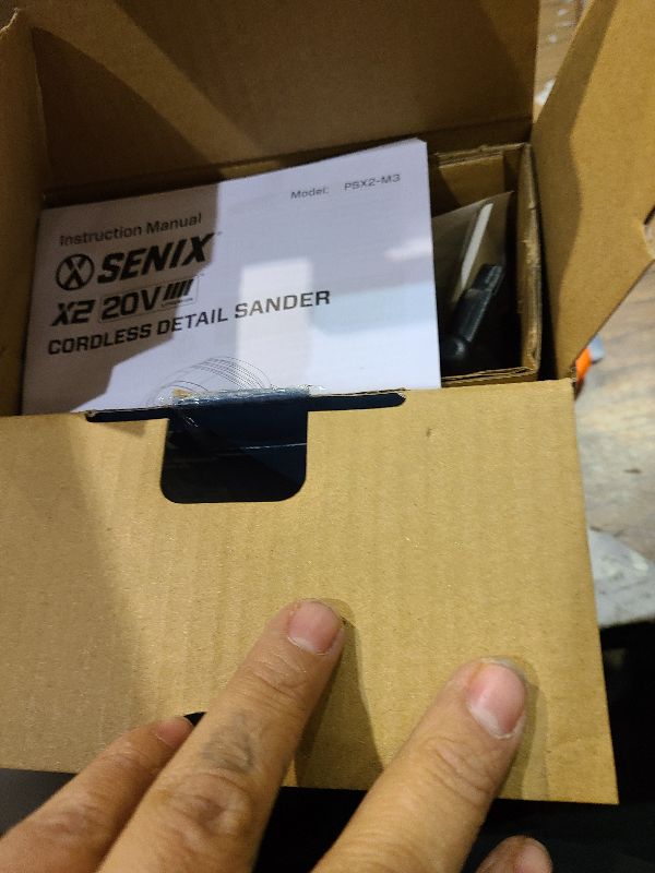 Photo 1 of SENIX 20V Cordless Detail Sander,Electric Hand-Sander with 11,000 OPM,Lightweight & Compact Design for Woodworking,Furniture,Drywall,Paint Removal(Tool Only,No Included Battery)