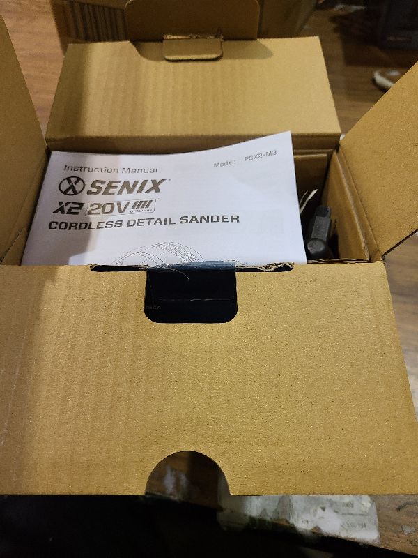 Photo 1 of SENIX 20V Cordless Detail Sander,Electric Hand-Sander with 11,000 OPM,Lightweight & Compact Design for Woodworking,Furniture,Drywall,Paint Removal(Tool Only,No Included Battery)