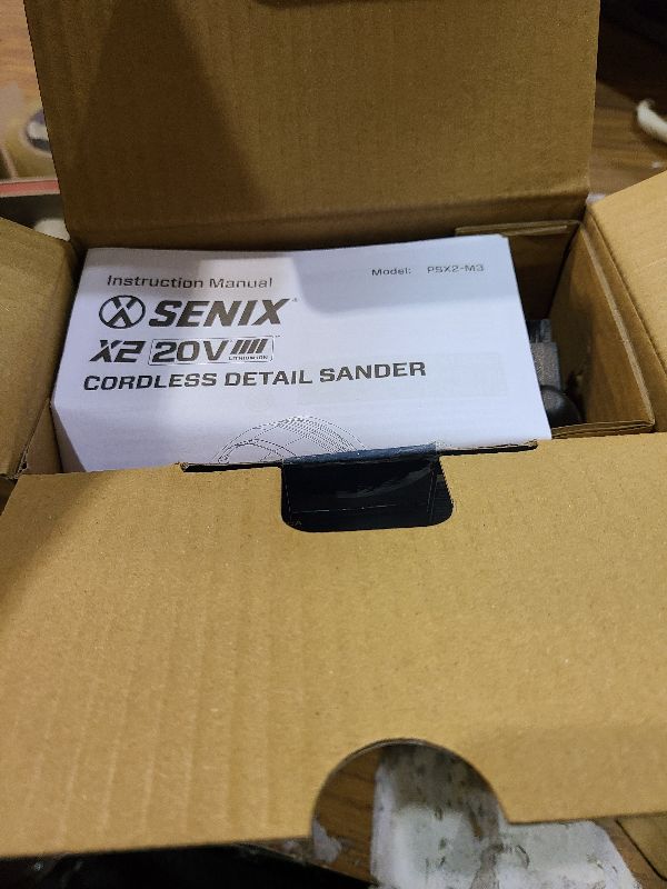 Photo 1 of SENIX 20V Cordless Detail Sander,Electric Hand-Sander with 11,000 OPM,Lightweight & Compact Design for Woodworking,Furniture,Drywall,Paint Removal(Tool Only,No Included Battery)