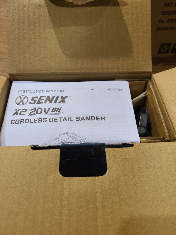 Photo 1 of SENIX 20V Cordless Detail Sander,Electric Hand-Sander with 11,000 OPM,Lightweight & Compact Design for Woodworking,Furniture,Drywall,Paint Removal(Tool Only,No Included Battery)